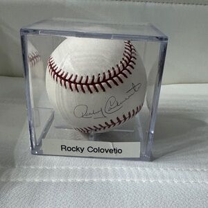 Autographed Rocky Colvatio Baseball